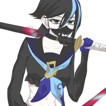 NTE 二刀流女不良 イラスト