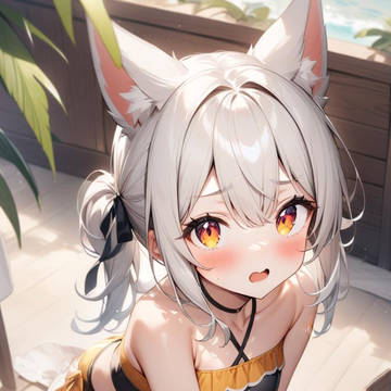 にゃーとしかいえないネコ耳カフェメイド