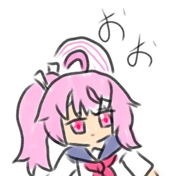 スマホに指で描いたナツぬい