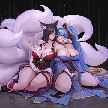 阿狸和娑娜贴贴