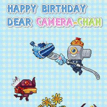 カメラちゃん誕生日GIF動画