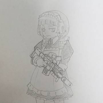 武装メイドさん　ラクガキ