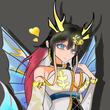 ドレス姿の麒麟