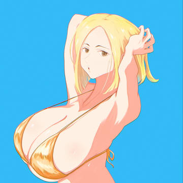 金ビキニのお姉さん