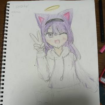 深夜に描いたてんにゃちゃん