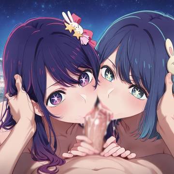 星野アイ＆黒川あかね Wフェラ