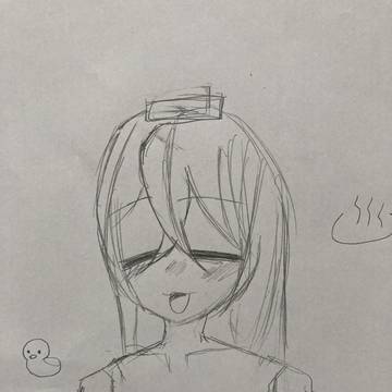 温泉行くので瑠衣君にも温泉行ってもらいました