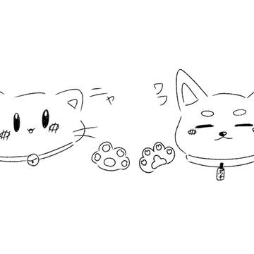 わんことにゃんこ