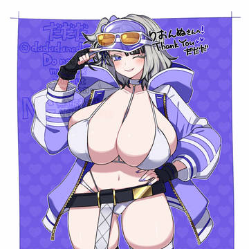 Skeb OCちゃんの水着衣装&膨乳&母乳シチュ