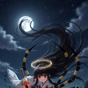 妖魔を退治する名桑さん──本人も女郎蜘蛛の妖怪なのである‼️
