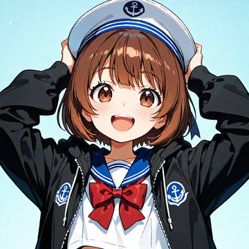 Sky Blue Stroll with the Anchor
