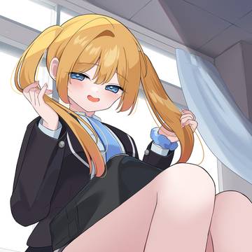 「えへ、さわりた~い?」