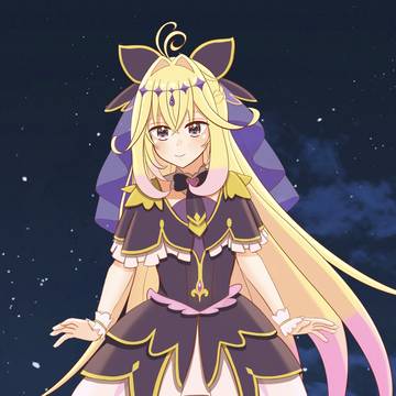 キュアアルカナ・シャドウのコスプレするジュジュ様