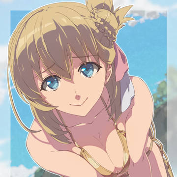 アニエス、金色ビキニ