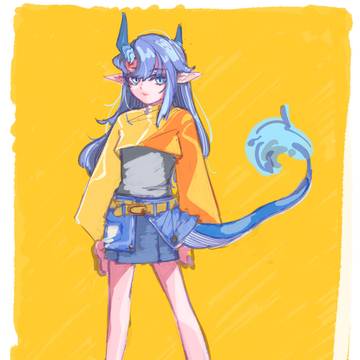 しっぽ人着こなし