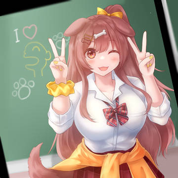 戌神ころねさんのファンアートです