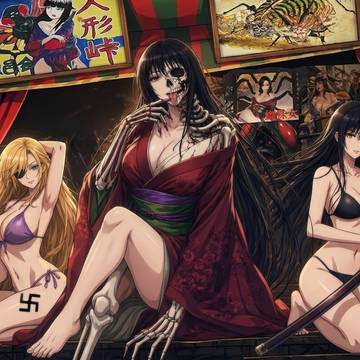 美女、幽霊、見世物小屋