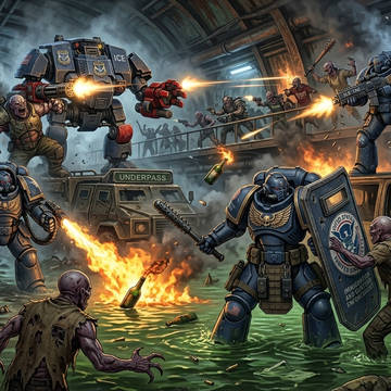 Fighting aliens