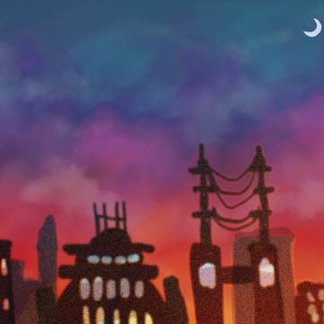 乙女ゲームの背景描いてました