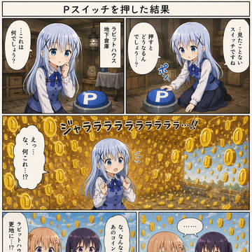 Pスイッチを押してしまったチノちゃん