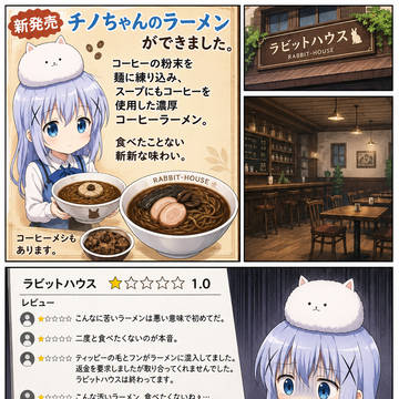 チノちゃんのラーメンができました。