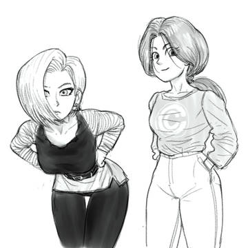 Android 18 and Bulma