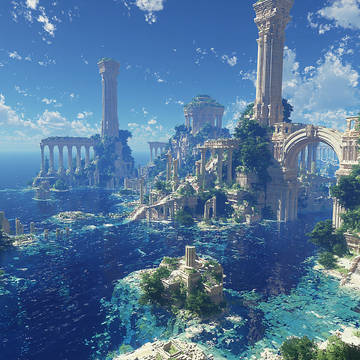 RPGの世界、海岸の遺跡 2