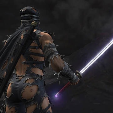 Ryu Hayabusa damaged bodysuit
