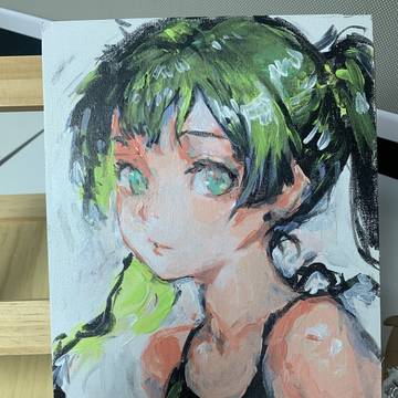 近日玩Acrylic 玩厚塗