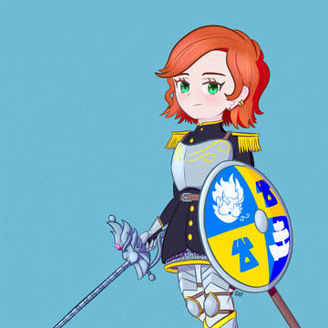ダンジョンズ&ドラゴンズの騎士のキャラクターアート