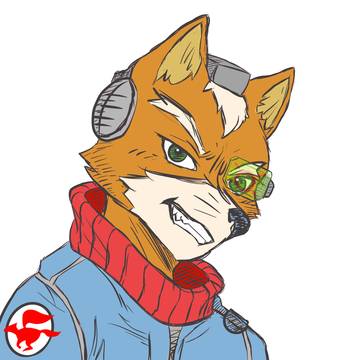 Fox McCloud Sketch - Colored