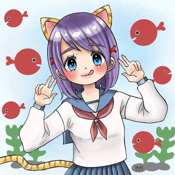 猫耳な雛森桃ちゃん