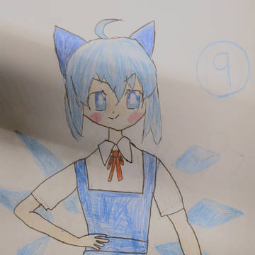 チルノ描いてみた！