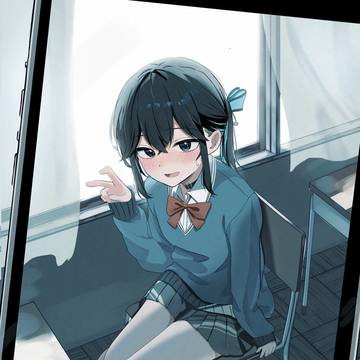 照れピースポニテ宮舞さん