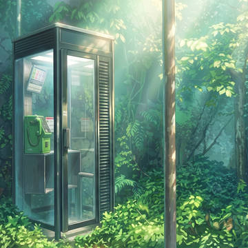 [時間差分アリ]夏の電話ボックスの風景2