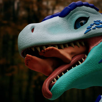 Dinosaur Food. (vore)