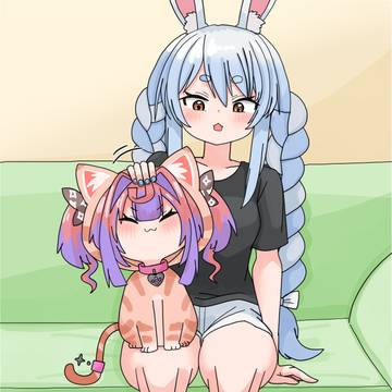 にくきゅう(綺々羅々ヴィヴィ/兎田ぺこら)