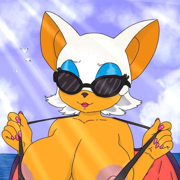 rouge the bat swimsuit!