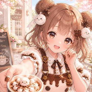 マシュマロラテできたよ♪