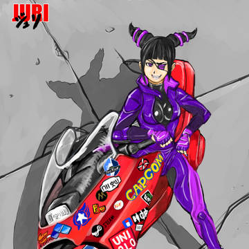 ジュリと金田バイク