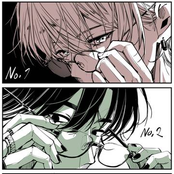 メガネ外し方3種らくがき👓