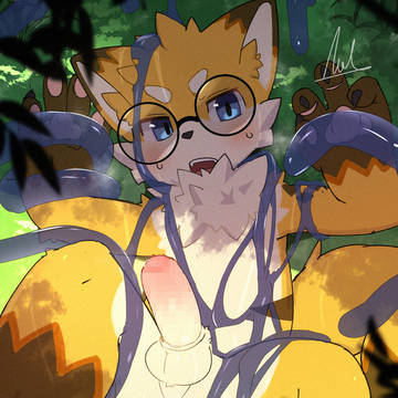 お庭の草むらで