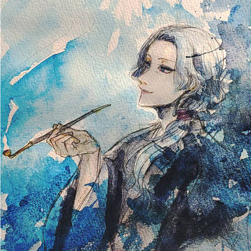 尾を引く