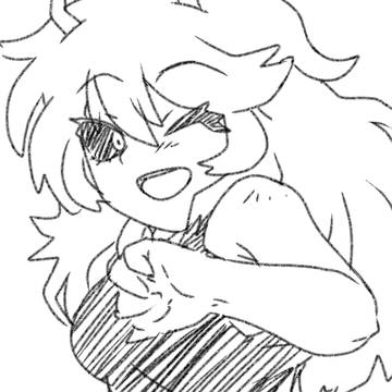 らくがき芦戸三奈さん。