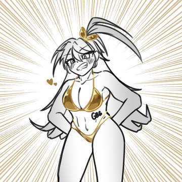 GoldenBikiniGameBazookaGirl