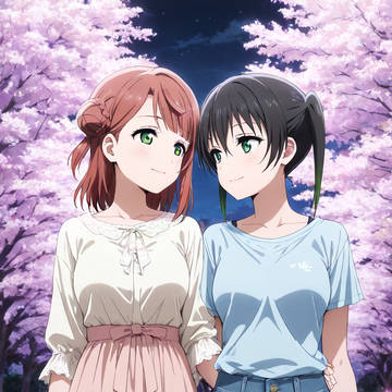 夜桜デート