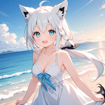 白上フブキ｜夏の海辺
