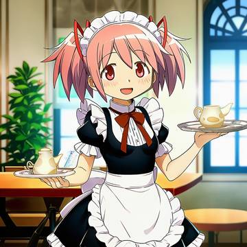 メイド服でのピュエラマギホーリークインテット