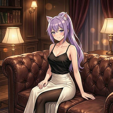 積極的に攻めるロングスカートのシス