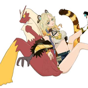 シロネンとバシャーモ